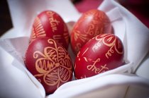 Pintura Pisanica ou ovo de Páscoa