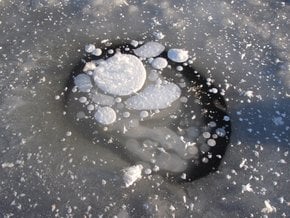 Le bolle di metano nei laghi