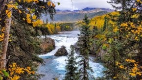 Colores de otoño de Alaska