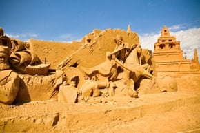 Escultura de areia Austrália