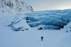 Escursionismo sul ghiacciaio