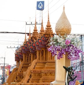 Festival de Castillo de Cera en Sakon Nakhon 
