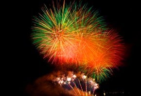Fuochi d'artificio per la Festa nazionale del Canada