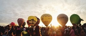 Philippinische internationale Heißluftballon-Fiesta