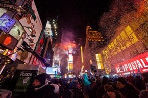 La víspera de Año Nuevo de Times Square