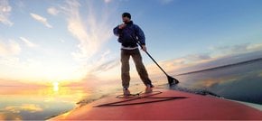 Stand-Up-Paddling (SUP) oder Stehpaddeln