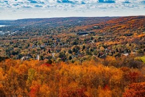 Cores do outono de Minnesota