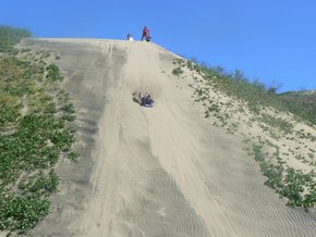 Sandboarding in Sigatoka