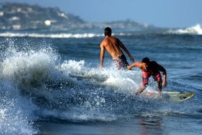 Surfen an der Karibikküste
