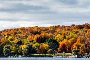 Colores de otoño en Lake Geneva