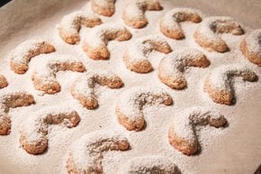Vanillekipferl — una galleta de Navidad