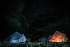 Camping in Tunisian Sahara