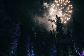Lago Tahoe vísperas de Año Nuevo
