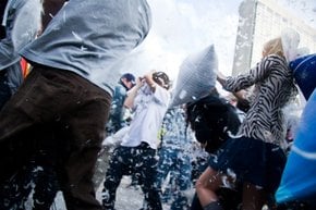 Giant Pillow Fight