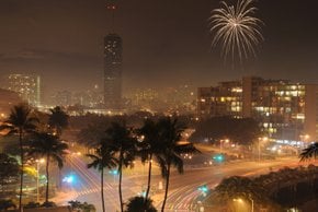 Le réveillon du Nouvel An à Honolulu