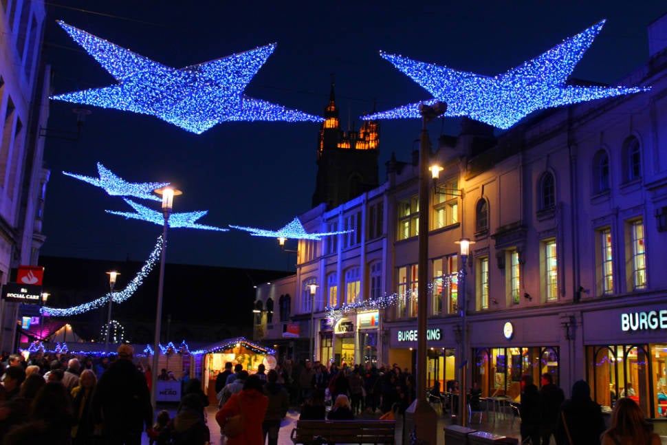 Lights of the Cardiff Christmas Market