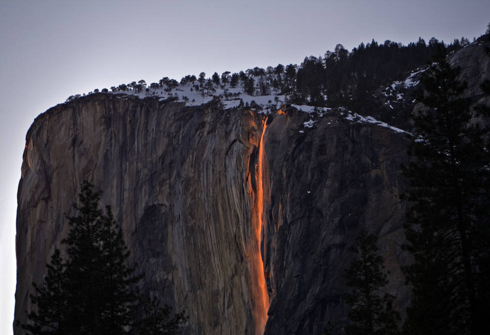 Horsetail Fall or Firefall in Yosemite - Best Season